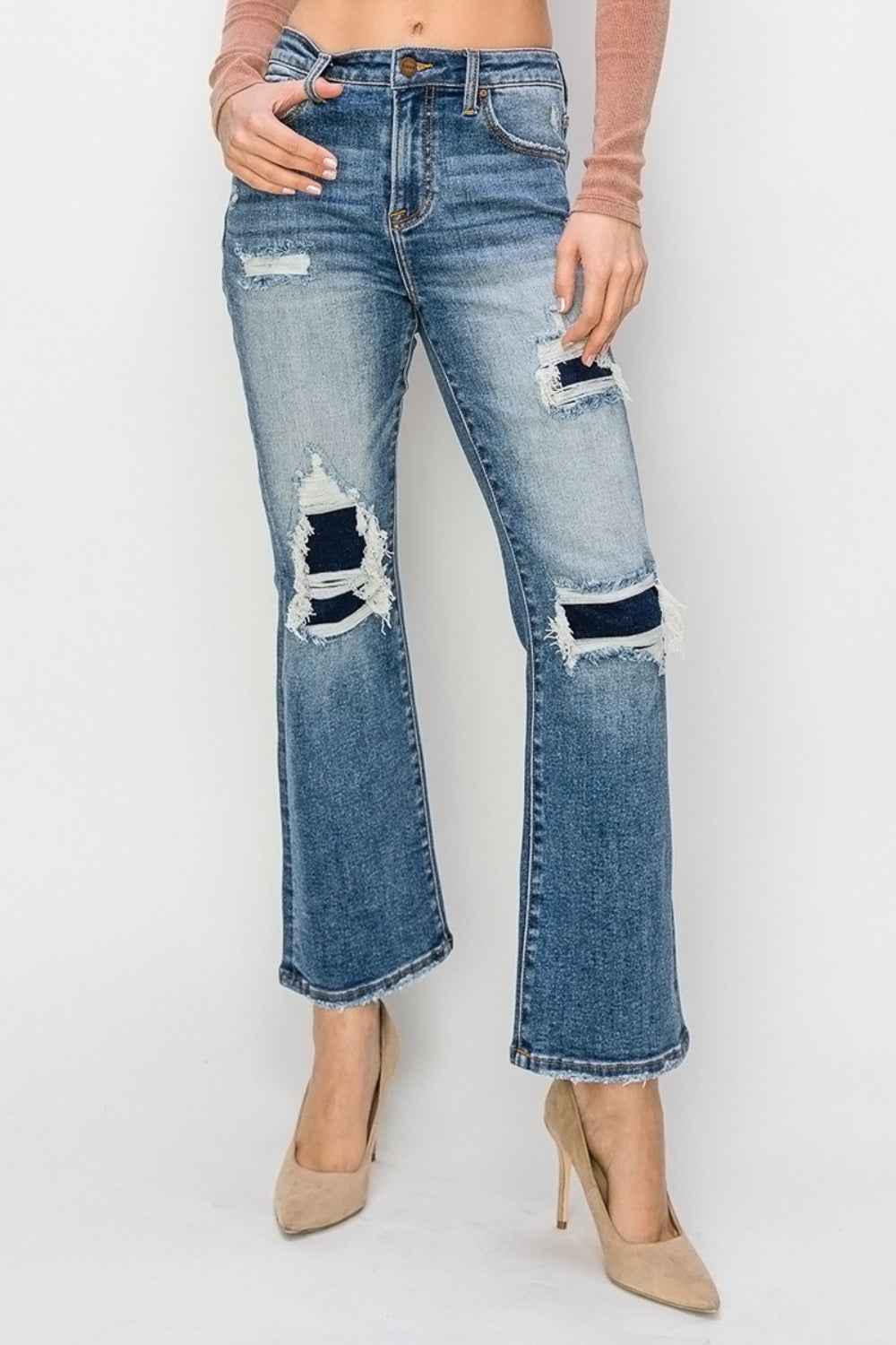 Water Lily Ankle Flare Jeans