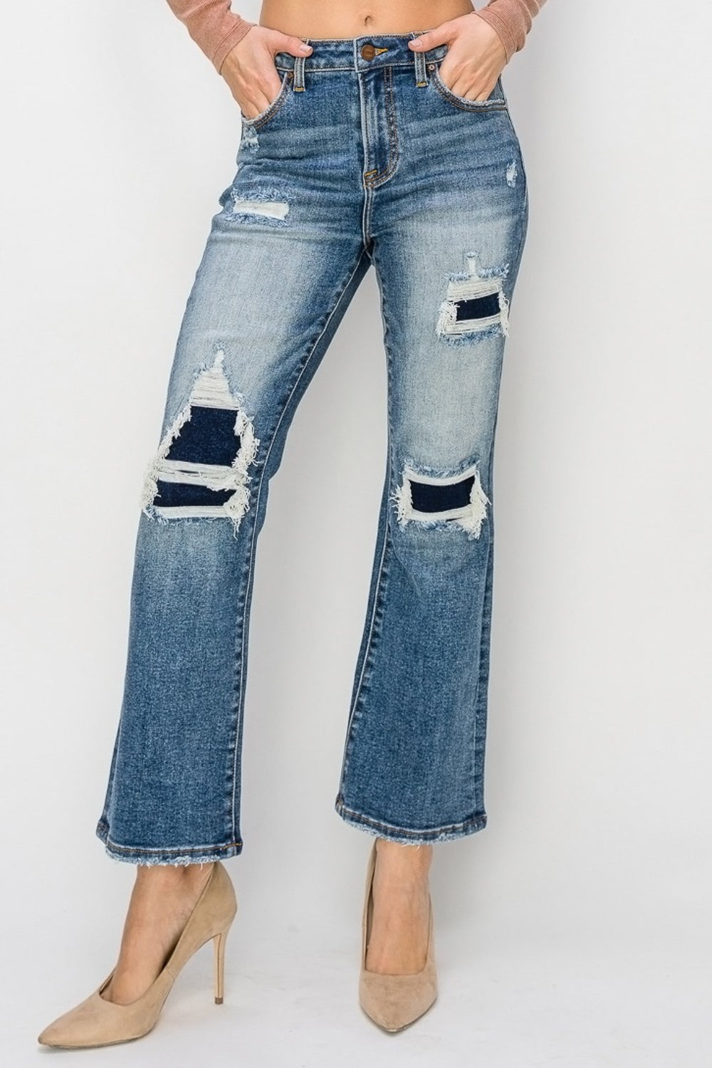 Water Lily Ankle Flare Jeans