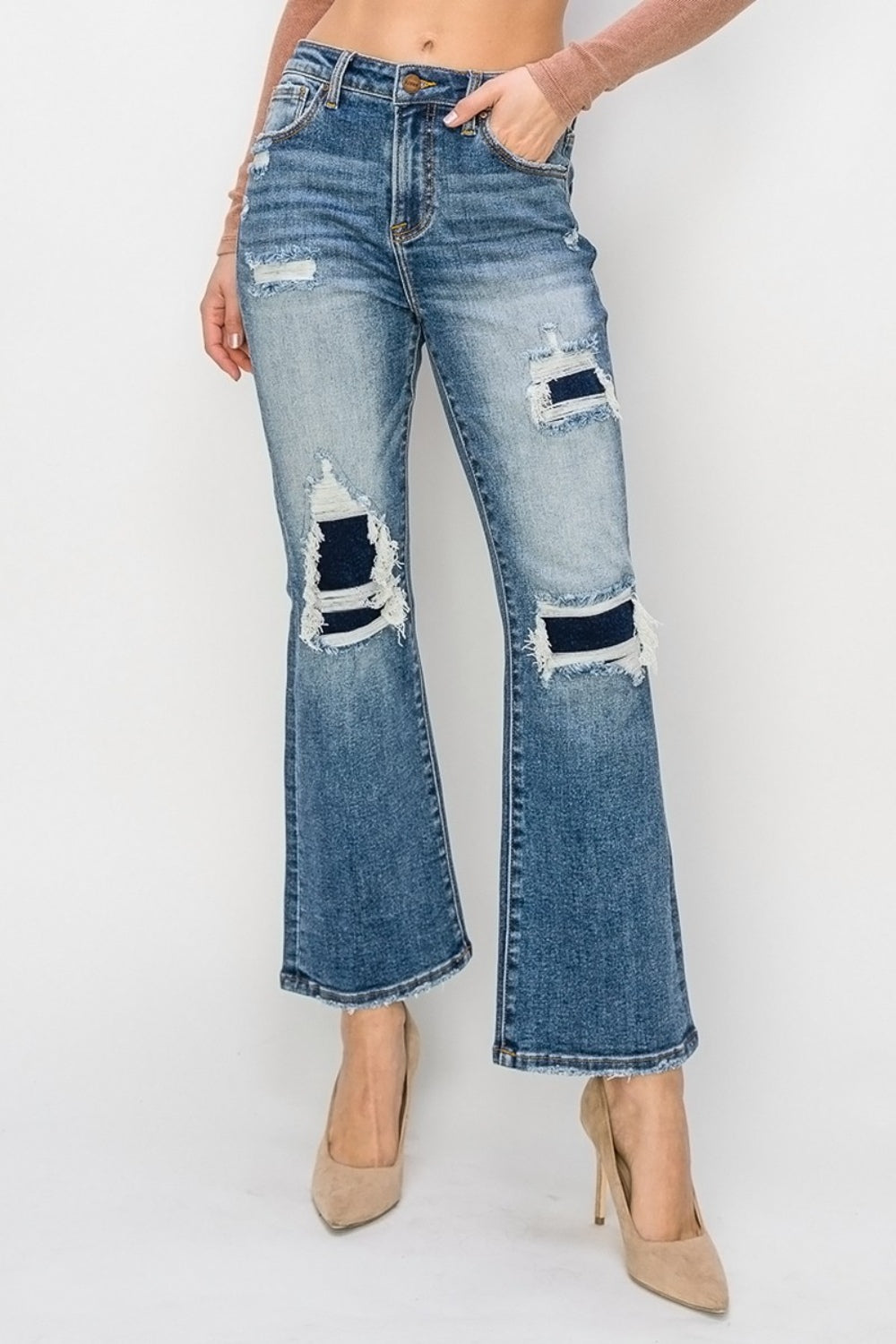 Water Lily Ankle Flare Jeans