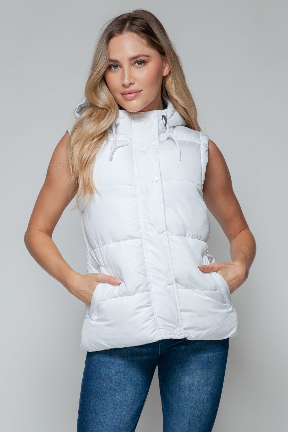 Rowcross Snap and Zip Closure Hooded Vest