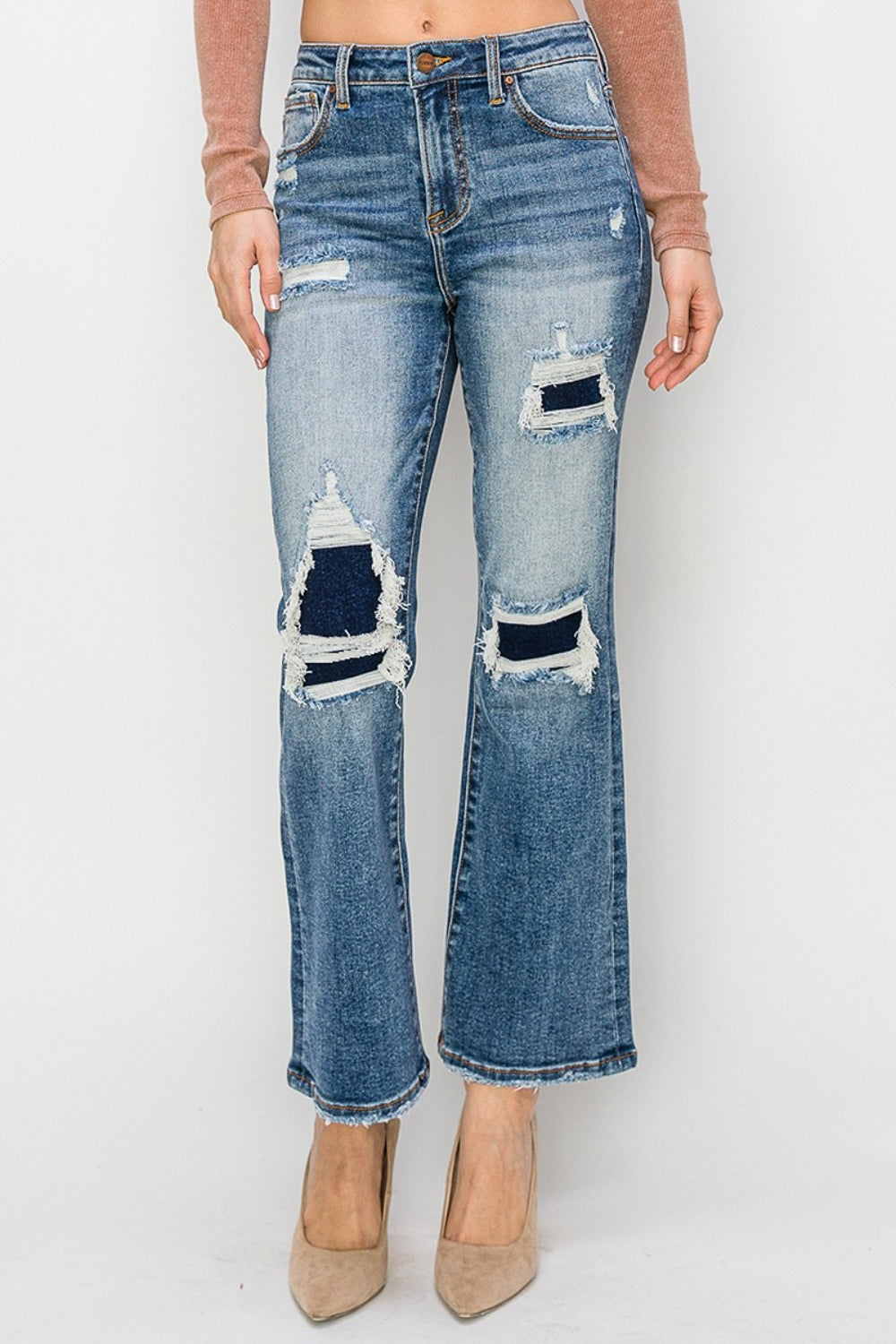 Water Lily Ankle Flare Jeans