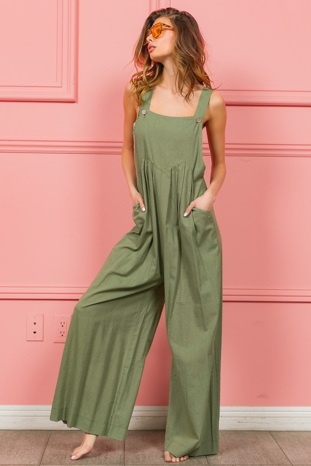 Bevy Wide Leg Overalls