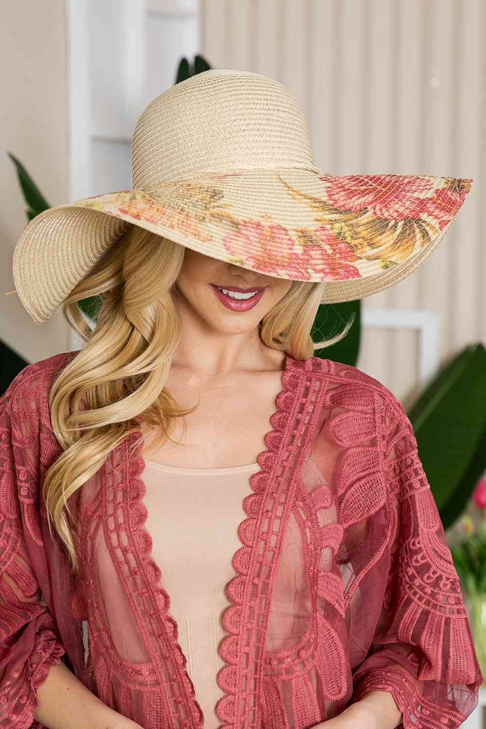 Floral Detail Sunhat