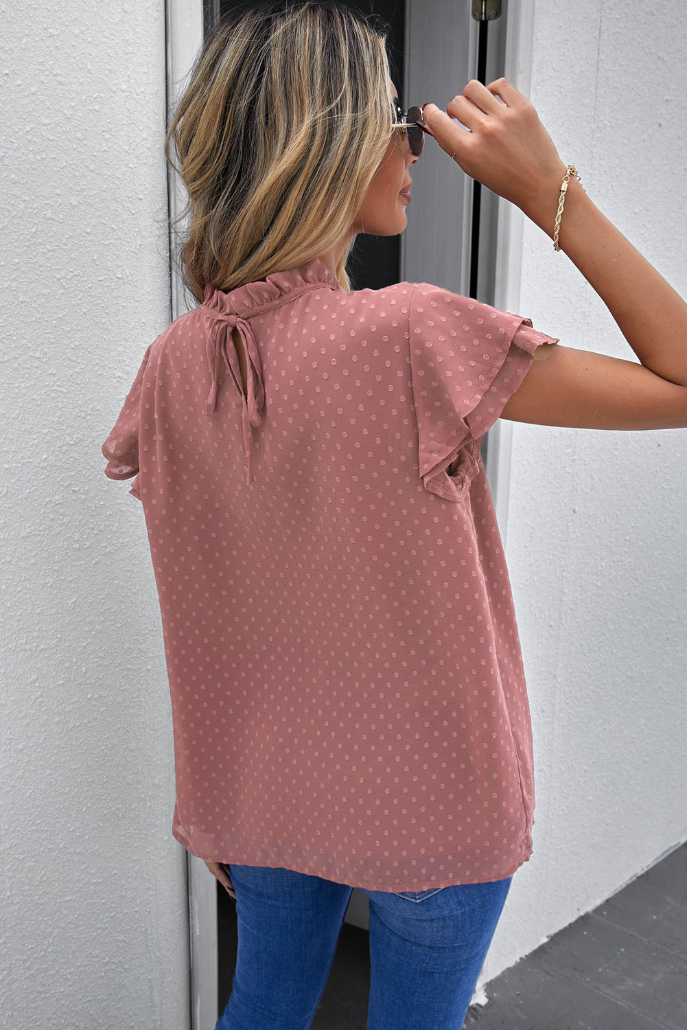 Taylor Flutter Sleeve Blouse