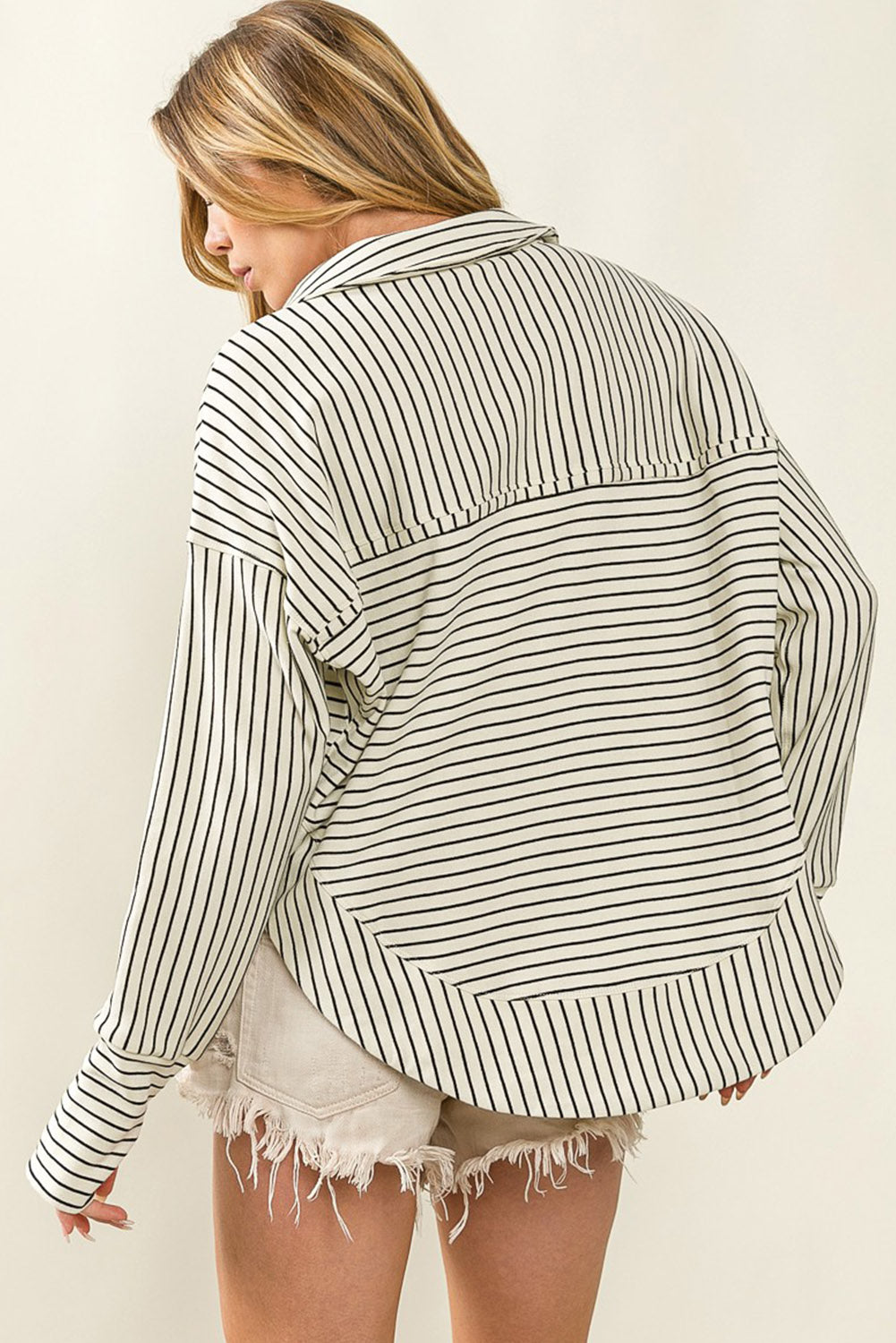 Striped Long Sleeve Pullover