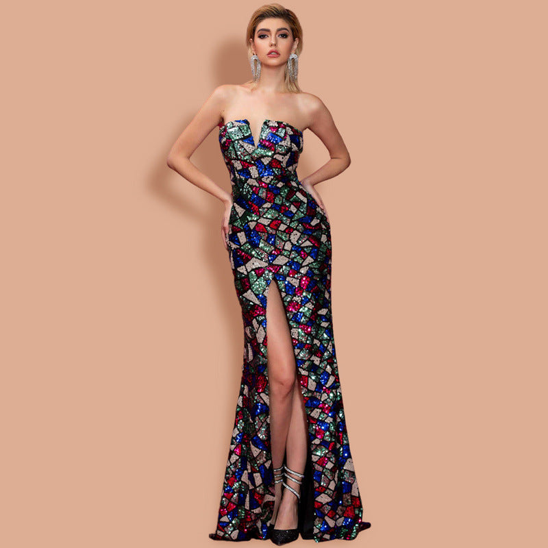 Sequined Banquet Gown