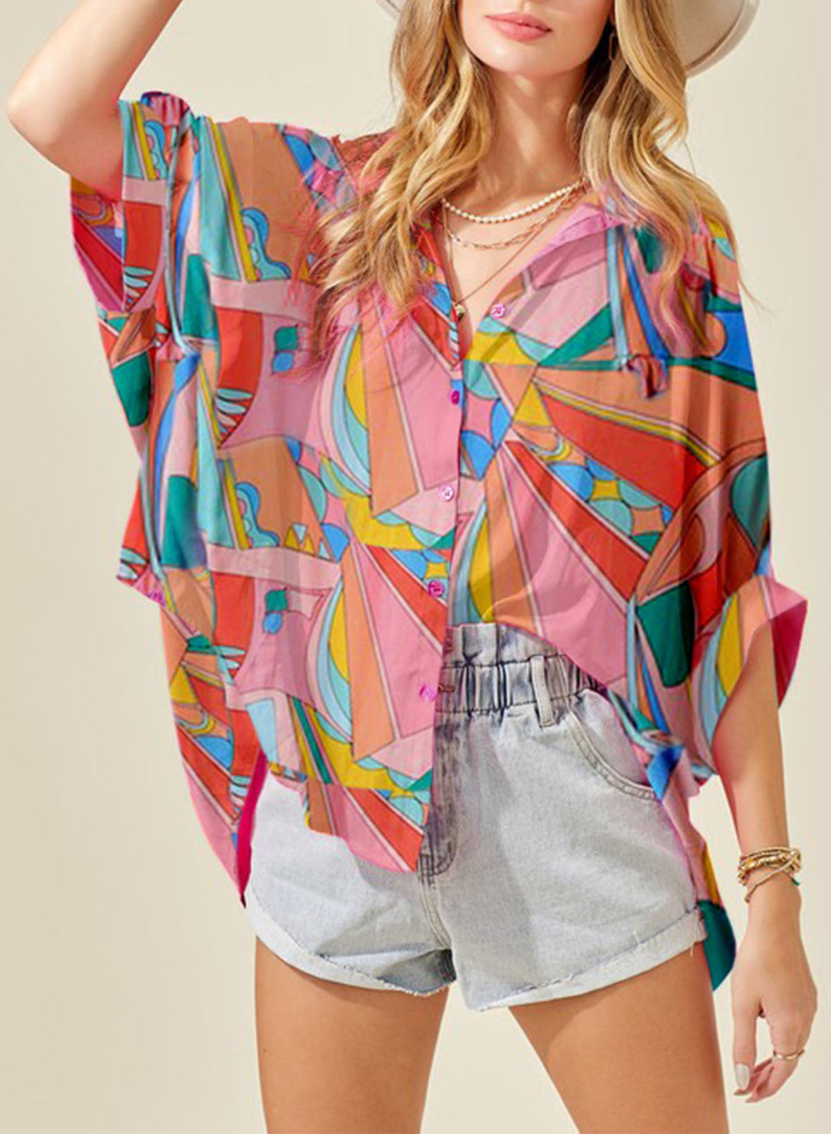 Dolman Collared Shirt