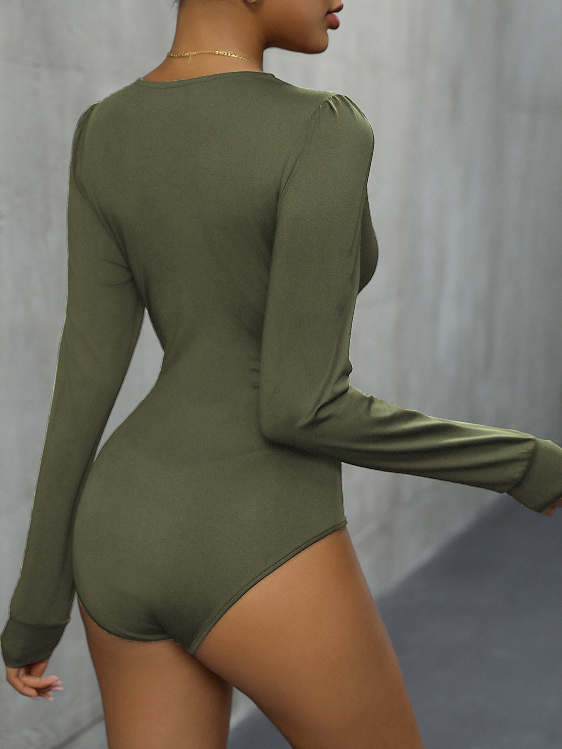 Plunge Long Sleeve Bodysuit