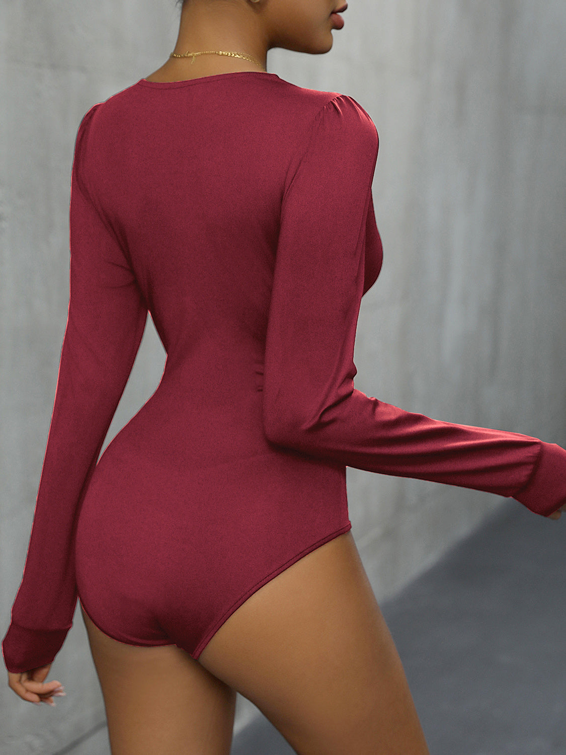 Plunge Long Sleeve Bodysuit