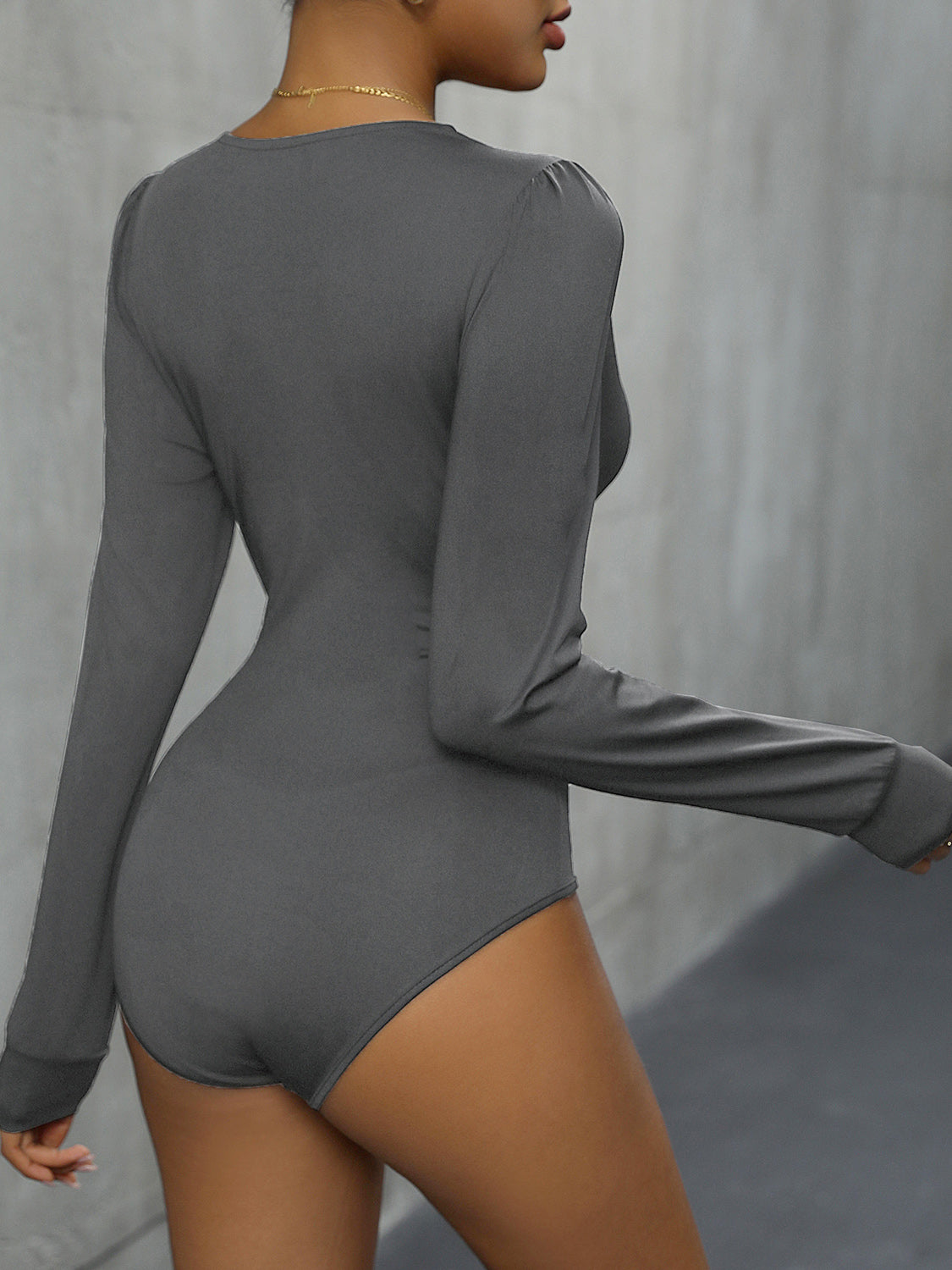 Plunge Long Sleeve Bodysuit