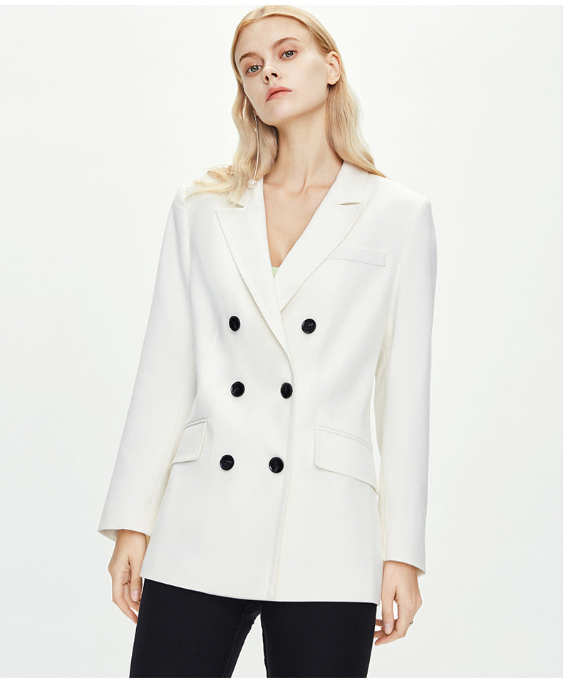 Prick Stitch Thickened Winter Blazer