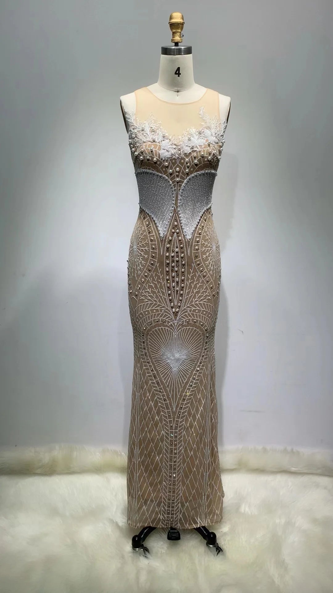 Crystal Luxury Evening Dress