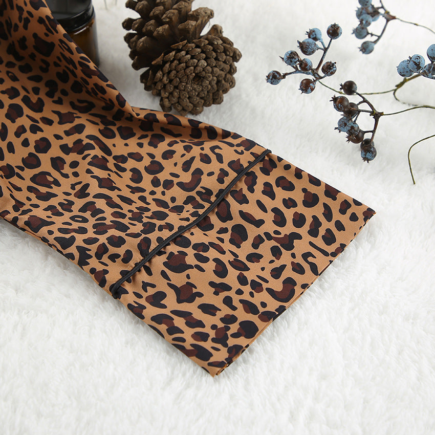 Leopard Print Pajama Suit