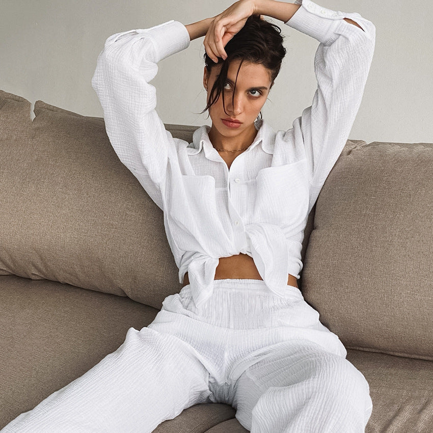 French Double Layer Pajama Set