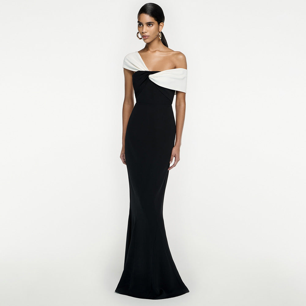 Twist Knot Fishtail Evening Gown