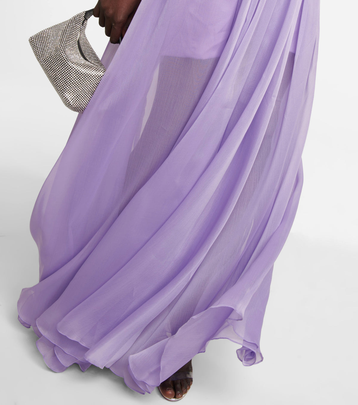 Chiffon Transparent Pleated Dress