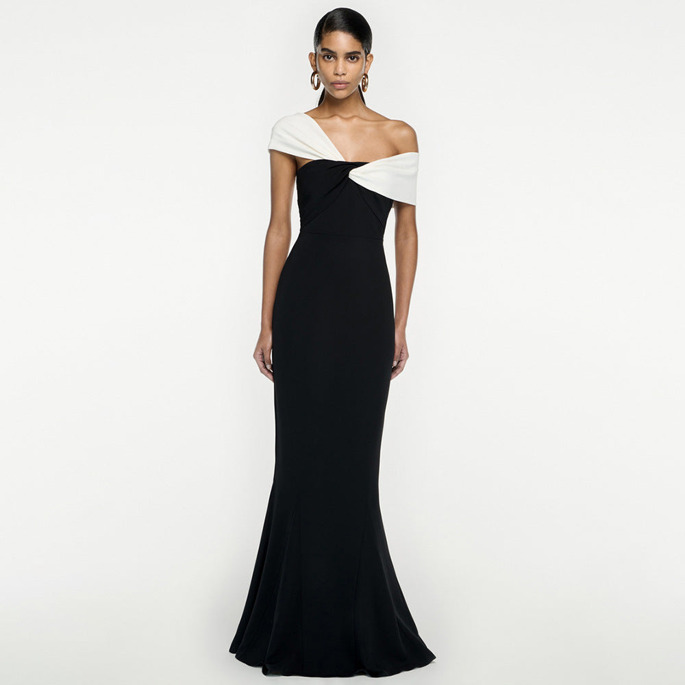 Twist Knot Fishtail Evening Gown