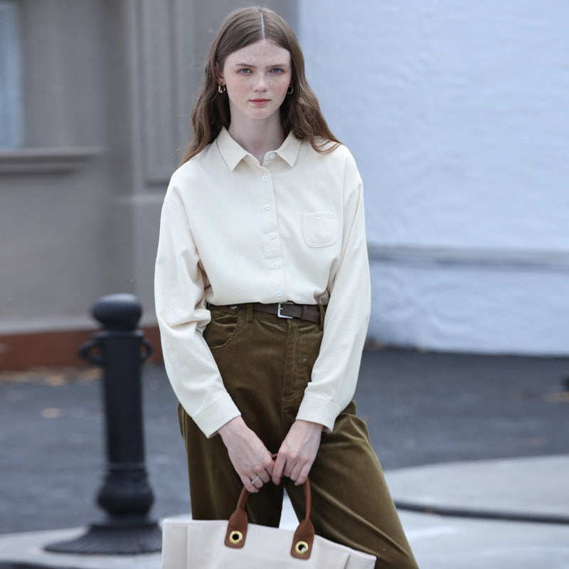 French Cotton Long Sleeve Shirt