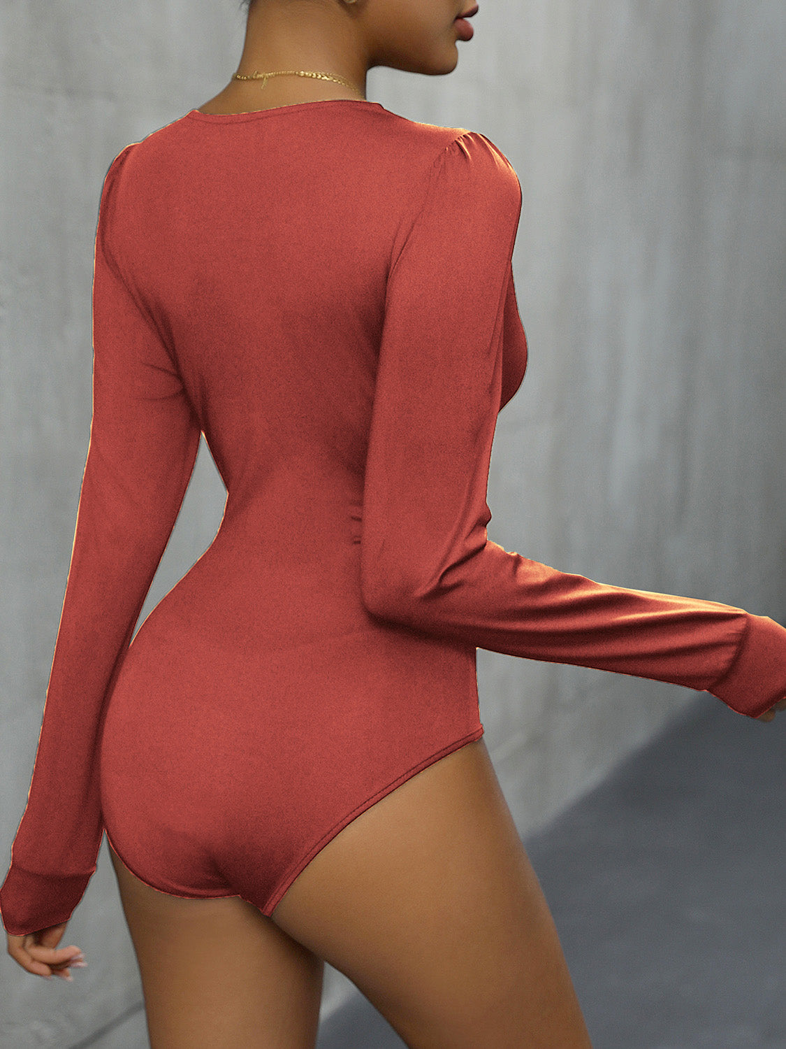 Plunge Long Sleeve Bodysuit