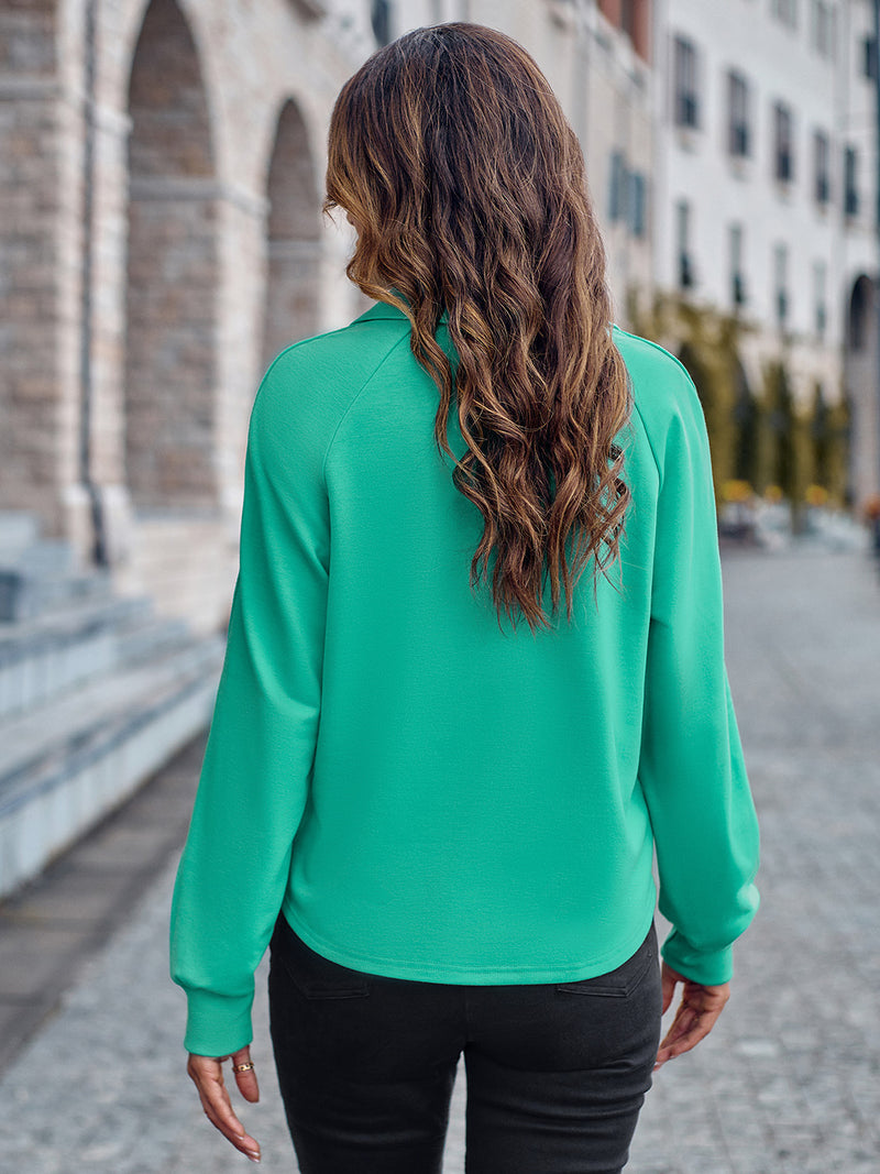 Raglan Long Sleeve Blouse